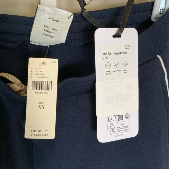 Varley The Slim Piped Pant 27.5" - Picture 16 of 16